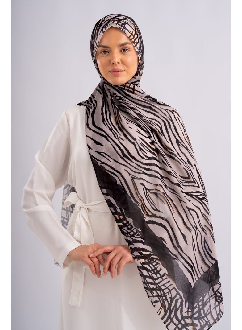 Alamki Women Hijab Wild Harmony Printed Chiffon - Image 2